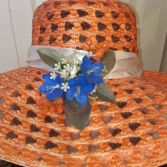 Caprice Peachy Floral Hat - Picture 2 of 7